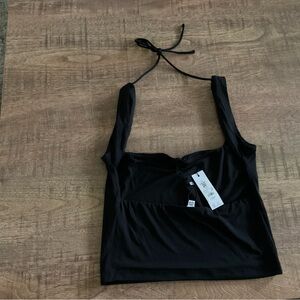 Black Halter Top